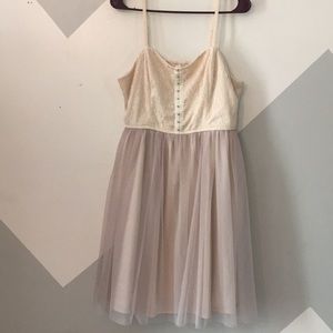 Xhilaration XL Lace Tulle Spaghetti Dress